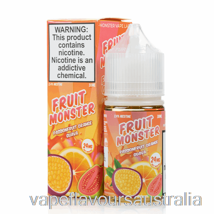 Vape Australia Passionfruit Orange Guava - Fruit Monster Salts - 30mL 24mg
